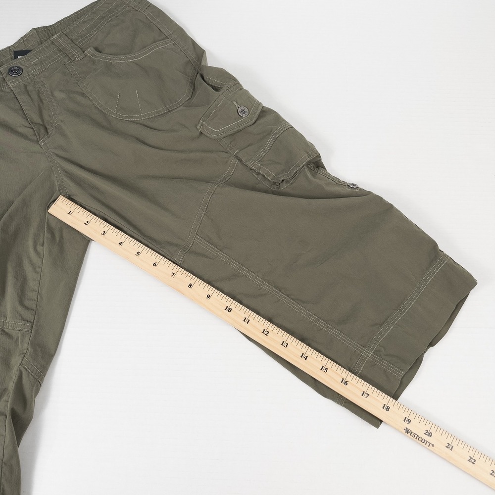 Kuhl Kontra Capri Shorts Womens 10 Roll Up Cargo Olive Green Outdoor Hiking - Picture 5 of 15